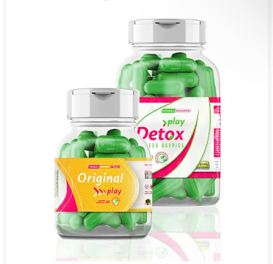 COMBO - ORIGINAL PLAY 60 CÁPSULAS + PLAY DETOX 60 CÁPSULAS